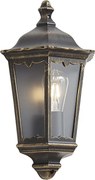 Felinar clasic de perete pentru exterior, auriu antic, IP44 - Havana Half