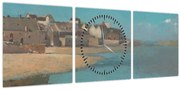 Tablou - Odilon Redon, Village by the Sea in Brittany, reproducere (cu ceas) (90x30 cm)