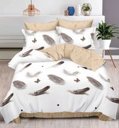 Lenjerie Pat Dublu, Bumbac Finet, 6 Piese, CU ELASTIC - Pene