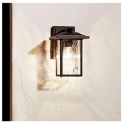 Kichler KL-CAPPANNA-S-BKT - Aplică de perete pentru exterior CAPPANNA 1xE27/60W/230V IP44