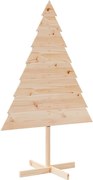 vidaXL Brad de Crăciun decorativ, 150 cm, lemn masiv