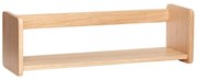 Raft de perete din lemn de stejar Hübsch Nomad, natural