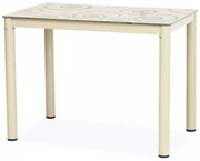 Masă de sufragerie 100 cm Damion (crem + crem) (pentru 4 persoane). 1050083