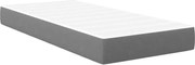 vidaXL Saltea de pat cu saltea Gri deschis 80 x 200 cm țesătură