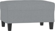vidaXL Taburet, gri deschis, 70x55x41 cm, material textil