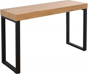 Birou design industrial Black Desk 120cm, negru/ stejar
