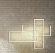 Aplica de perete LED dimabila design modern Quadratus white