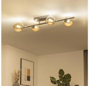 Brilagi - Plafonieră LED aplicată MILLA 4xG9/3W/230V negru crom/auriu