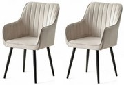 Set de scaune de sufragerie Nova Cream, 2 buc.