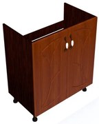 Corp inferior 60 cu 2 usi masca chiuveta Zebra MDF frunza cedru