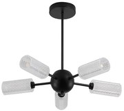 Candelabru cu 5 brate metal negru Cosmic