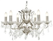 Candelabru stil clasic cu 6 brate Paris argintiu satin 8736-6SS SRT