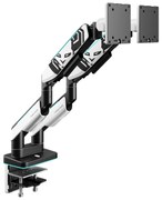 Suport dublu pentru monitoare de 49 de inchi, alb-negru X-Arm Dual RGB