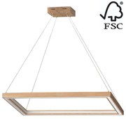 Lustră LED pe cablu dimabilă LEGNO 2xLED/33W/230V stejar Spot-Light 1027402300000