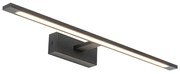 Lampa de perete moderna neagra 62 cm incluzând LED IP44 - Jerre