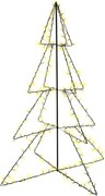 vidaXL Brad de Crăciun conic 240 LED-uri interior & exterior 115x150cm