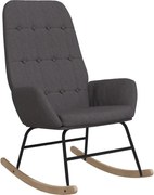 vidaXL Scaun balansoar, gri închis, material textil