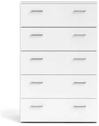 Comodă albă înaltă 74x115 cm Space – Tvilum
