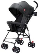 Carucior sport, Clasic, Negru, Copii 6 - 36 luni, Pliabil, Copertina, Protectie UV, 8 roti, Blocare roti în spate