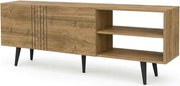 Comoda TV RONAS, nuc, PAL melaminat, 160x35x39 cm