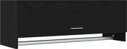 vidaXL Dulap cu sertar Stejar Negru 100 x 32,5 x 35 cm Lemn compozit
