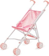 Baby Mix Cărucior de golf pliabil pentru păpuși Tara roz, 54 x 28 x 50 cm