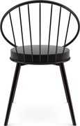 Scaun metal, Dining Homs, negru 76 x 62 cm, 30450