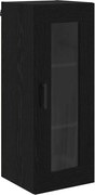 vidaXL Dulap montat pe perete Stejar Negru 34,5 x 34 x 90 cm