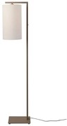 Lampa de podea Boston metal sand abajur alb