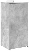 vidaXL Dulap de depozitare, gri beton, 50x45x103,5 cm, lemn prelucrat