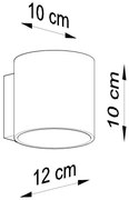 Sollux SL.0566 - Aplica de perete ORBIS 1xG9/40W/230V antracit