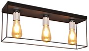 Plafonieră FINN 3xE27/15W/230V negru/crom
