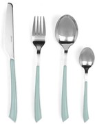 Set de 24 tacâmuri Luigi Ferrero Norsk FR-2431CS, Oțel inoxidabil, Albastru deschis