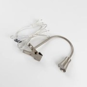 Lampă LED cu clemă, 3,2 W, 230 V, crom mat