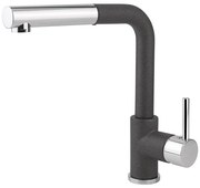 Concept BDG4527BC - Baterie pentru chiuvetă cu pulverizator extractibil 26,9 cm granit/negru