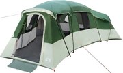 vidaXL Cort de Familie cu acoperiș Verde 762 x 655 x 218 cm tafta