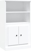 vidaXL Dulap înalt, alb, 60x35,5x103,5 cm, lemn prelucrat