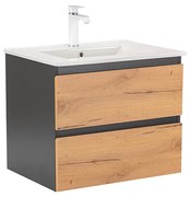 Dulap inferior Vario Forte 60 cu lavoar antracit-stejar