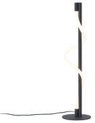 Lampă de masă modernă neagră cu LED inclus, cu 3 trepte de intensitate luminoasă - Twirl
