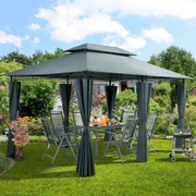 Deuba Pavilion de gradina Topas 4×3 - antracit