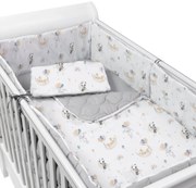 Set lenjerie matlasata 5 piese Kidizi Sweet Dreams, include perna, plapumioara, aparatoare si cearceaf