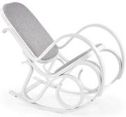 Scaun balansoar Max Plus, gri/alb