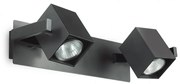 Aplica design modern cu 2 spoturi directionabile MOUSE AP2 negru 156705