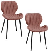 Scaun de sufragerie Saira (roz închis) (2buc). 1071287