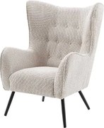 Fotoliu elegant design retro AMSTERDAM boucle greige