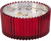 Lumânare de Crăciun în pahar roșu, 150 g, 10 x 5cm
