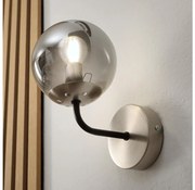 Brilagi - Lampă de perete MALIVA 1xE14/15W/230V crom mat/fumuriu