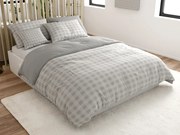 Lenjerie de pat din bumbac Renforce KOSTKA gri Dimensiune lenjerie de pat: 70 x 90 cm | 140 x 200 cm