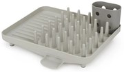 Scurgător de vase gri deschis din plastic 33,5x31,5 cm Duo – Joseph Joseph