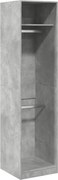vidaXL Șifonier, gri beton, 50x50x200 cm, PAL